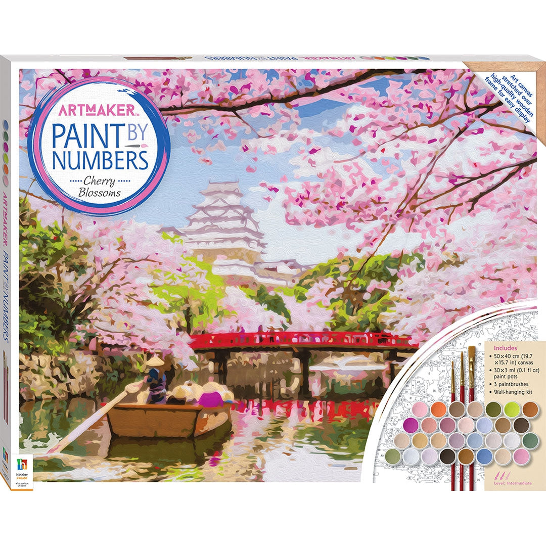 Paint by Numbers - Cherry Blossoms-Yarrawonga Fun and Games.