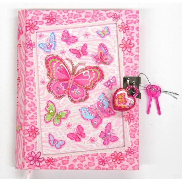 Pink Butterfly Journal with Lock-Yarrawonga Fun and Games