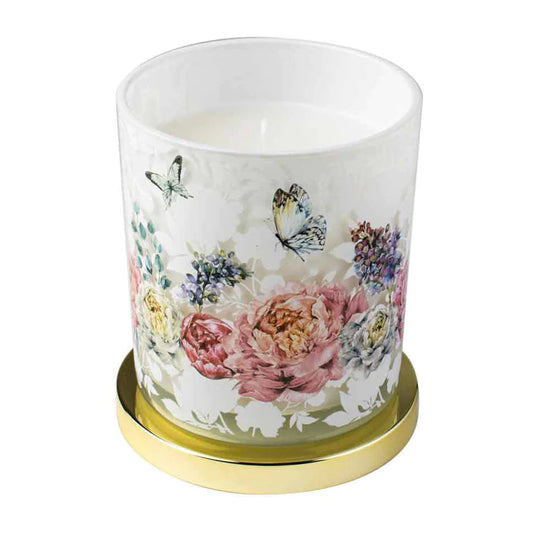 Roses and Butterflies Candles - 45 Hour Burn - Various Designs-Yarrawonga Fun and Games