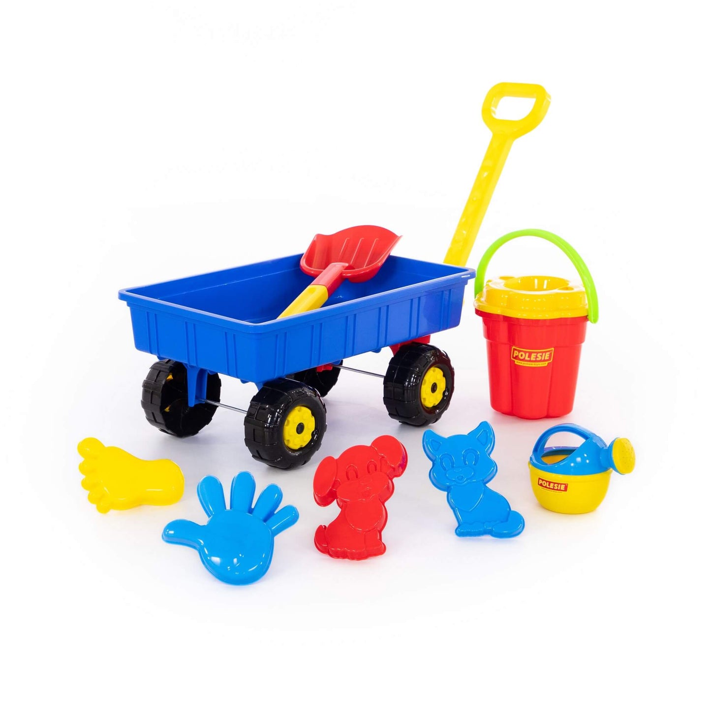 Sandpit Wagon and Tools - Hard Plastic-Yarrawonga Fun and Games