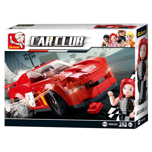 Sluban - Car Club - Race Cars - Various-Red Race Car-Yarrawonga Fun and Games