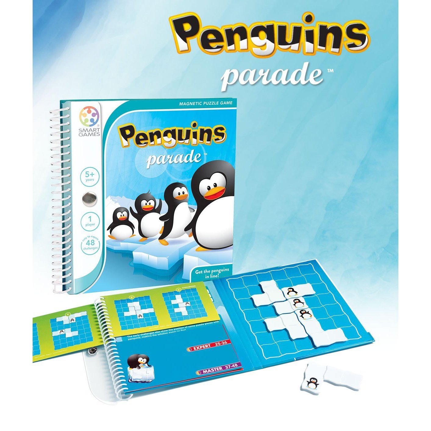Smart Games - Magnetic Puzzle Games - Penguin Parade-Yarrawonga Fun and Games