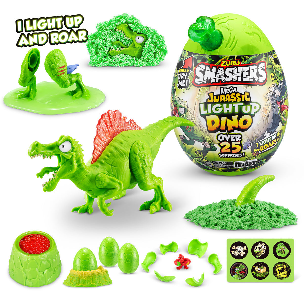 Smashers Mega Jurassic Light Up-Yarrawonga Fun and Games