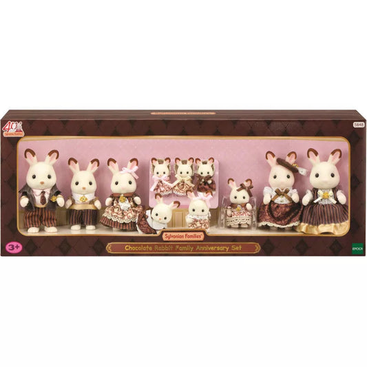 Sylvanian Families Chocolate Rabit Family Aniversary Set-Yarrawonga Fun and Games