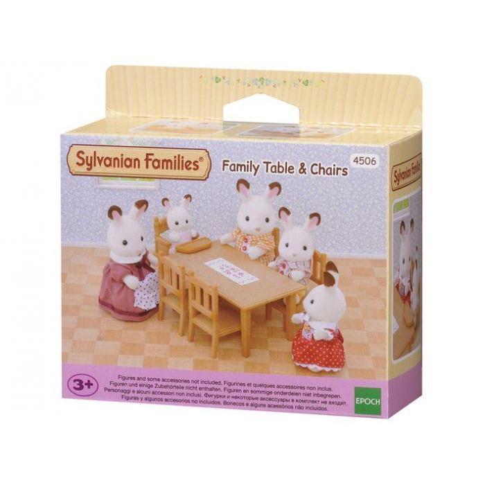 Sylvanian Families - Family Table and Chairs-Yarrawonga Fun and Games