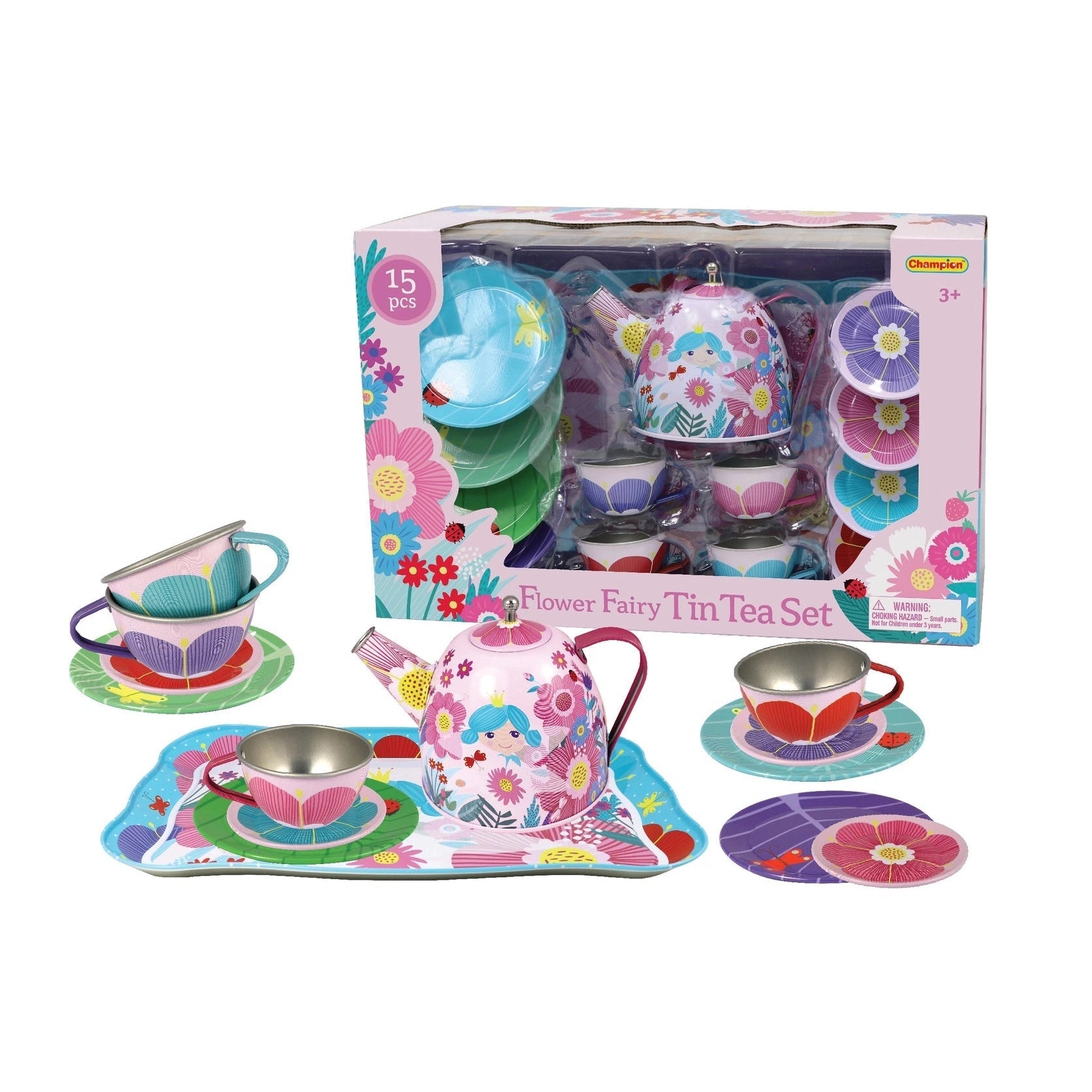 Tin Tea Set - Flower Fairy-Yarrawonga Fun and Games