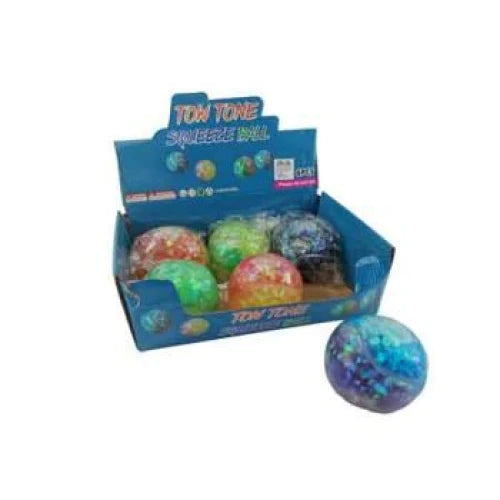 Squish Crystal Dual Colour 10cm Balls-Yarrawonga Fun and Games
