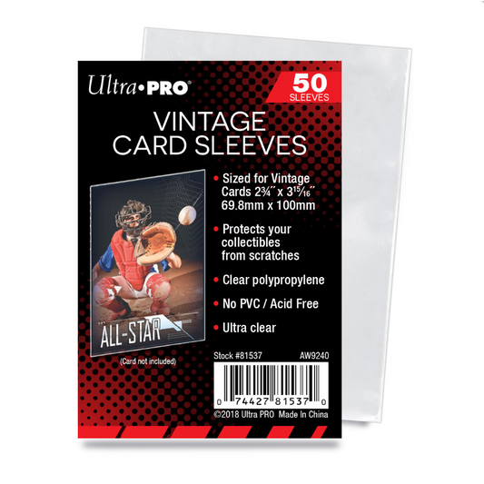 Ultra Pro - 50 Vintage card Sleeves-Yarrawonga Fun and Games
