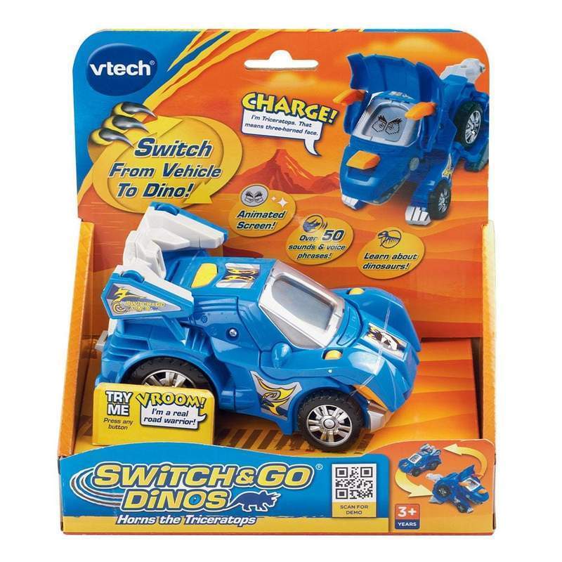 Vtech - Switch and Go Dinos - Various-Horns the Triceratops-Yarrawonga Fun and Games