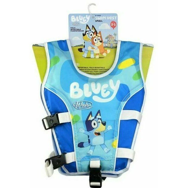 Wahu Bluey Swim Vest - Medium-Bluey-Yarrawonga Fun and Games