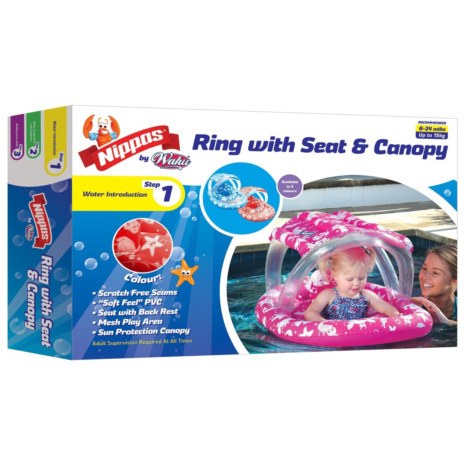 Nippas Ring with Seat and Canopy-Yarrawonga Fun and Games