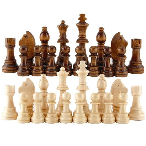 Walnut Chess Pieces-Yarrawonga Fun and Games