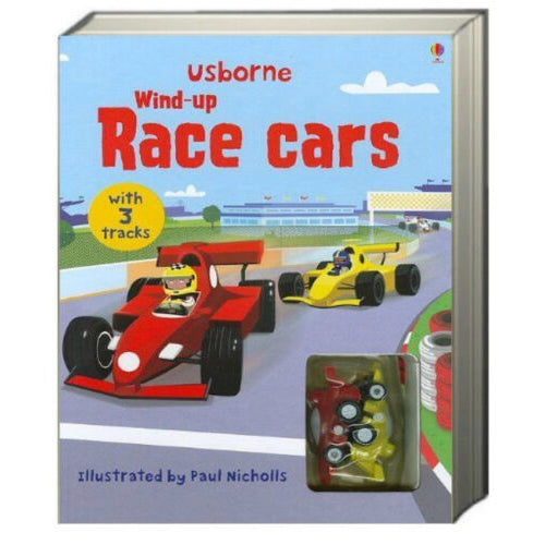 Wind Up Racing Cars Book-Yarrawonga Fun and Games.